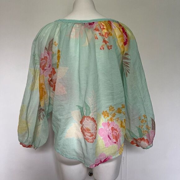 Farm Rio Floral Boho Pheasant Top - Picture 6 of 8